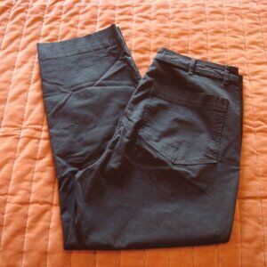 Everlane 10 pants trousers, black, light weight, straight leg, high rise